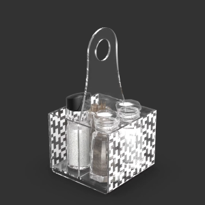 TEMPAT WADAH ALAT PENYIMPAN PENYIMPANAN SIMPAN PERALATAN KOTAK BUMBU SPICE SPICES CONDIMENT CONDIMENTS SAUCE KETCHUP BOTTLE ORGANIZER ORGANISER HOLDER SHELF RACK RAK MASAK DAPUR ESTETIK KEKINIAN ELEGAN MODERN ACRYLIC AKRILIK BENING CLEAR MOTIF PUZZLE 296