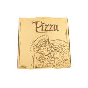 Thickened Three-layer Pizza Box 6/7/9/10/12 Inch Corrugated Kraft Paper Universal Pizza Box for Kitchen Baking And Barbecue