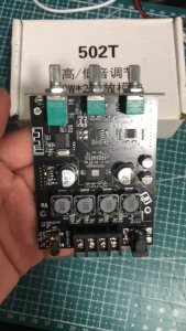 999DIY ZK-502Tแอมป์จิ๋ว บลูทูธ5.0 แอมป์จิ๋วบลูทูธ 2.1 ช่องเครื่องขยายเสียงสเตอริโอ 2X50W Bass AMP เครื่องขยายเสียงบลูทูธ