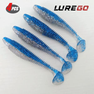 4PCS Thread-Reinforced Shark-Proof Soft Bait | 85mm/110mm Ultra Durable Wire Through Bait for Saltwater Bass & Tooth Predators