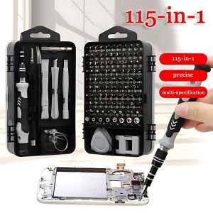 oeny | 115 in 1 Multifunctional Electronic Screwdriver Set Repair Tools for Computer Phone Household Insulation Kit Electronics Work