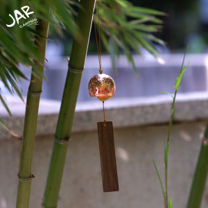 Handmade Brass Wind Chimes in Jar for Outdoor Camping Premium Quality Courtyard Decorative Bell Rustic Country Style Gift