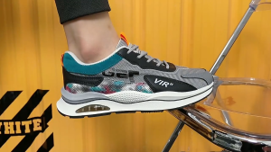 Dominov Sepatu Lari Pria Sneaker Sepatu Running Sport Lucas Trendi Premium Quality Warna Abu Hitam