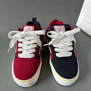 Blue Red Drifting Duck Sneakers Mens American Style Velvet Autumn Mens 2025 Versatile Sports Shoes Leather Patchwork Stitching