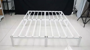 Screwless Iron Bed Frame Single Metal Bed Frame Easy Assemble Heavy Duty Twin Bed Frame Double/Queen/King