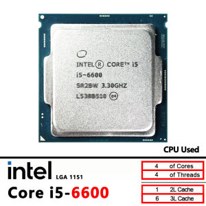 Intel | i5 6600 Intel Used Core i5-6600 3.3 GHz  SR2BW/SR2L5 6M 65W LGA 1151