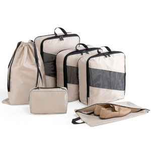 6Pcs/Set Travel Storage Bag Set Portable Foldable Luggage Organizer for Shoes Packing Clothes Sorting Organizer Set Pouch