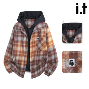 FINGERCROXX | Two-tone Hooded Loose Jacket