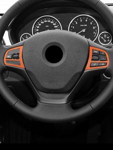 ALCANTARA | Ốp Dán Nút Bấm Vô Lăng Alcantara Cho BMW F20 F21 F30 F32 F34 Series 1 4 3 Phụ Kiện Nội Thất Xe Hơi Chất Liệu Da Lộn