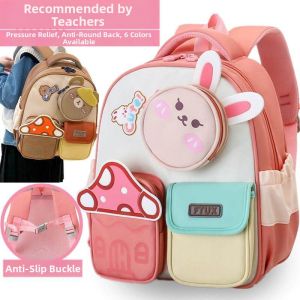 GESHIFAN | Lightweight Back Support School Backpack for Boys and Girls 3-6 Years Old