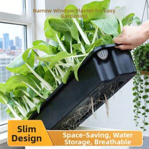 TMCG | Self Watering Indoor Narrow Wall-hanging Planter