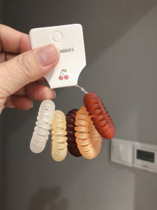 Korean Style Gradient Color Milk Coffee Childrens Hair Ties Girls Thick Large Size Versatile Student Hair Bands