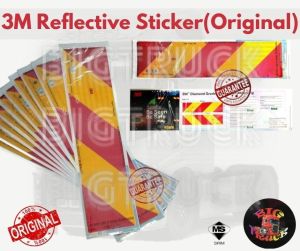 1 PAIR - DIAMOND GRADE/ORIGINAL 3M REFLECTIVE STICKER/ STICKER PUSPAKOM JPJ/stiker lori/sticker lorry  (100% Original)