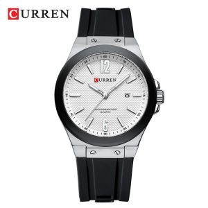 CURREN 8467 New Fashionable Mens Quartz Watch Waterproof Luminous Calendar Silicone Strap Sports and Leisure Clock reloj hombre