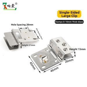 MOLORE | Drill-free Glass Clamp Hinges for Cabinets
