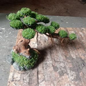bonsai pohon daun sintetis ( tema tiga ) aquarium aquscape