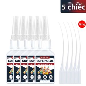 LOOLIFL | LOOLIFL Keo Siêu Dính Đa Năng Cyanoacrylate Chất Kết Dính Mạnh Mẽ Tức Thì Cho Nhựa Gốm Kim Loại Thủy Tinh Nhựa - Trong Suốt Khô Nhanh Độ Bền Cao