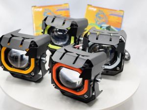 High Quality Waterproof Super Bright Mini Driving Light Four Colors Fog Light Car Motorcycle Light Universal Light