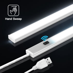 Hand Wave Sweep Motion Sensor LED Light Under Cabinet Kitchen Lamp 30/50CM Aluminium Bar Lamp Home Wardrobe Closet Lighting Deco