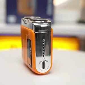 Afdeal | R-18 Electric Smart Shaver Home Digital Display Mini Dual Blade Travel Beard Trimmer Rechargeable Powerful Shaver Mens Gifts