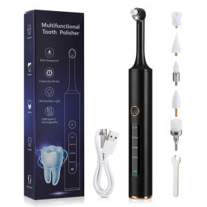 Hailicare Máy đánh bóng răng gia đình Hailicare Máy làm sạch răng thông minh 4 chế độ 5 đầu bàn chải loại bỏ cao răng Giải tích răng Làm trắng răng Hơi thở thơm mát Chăm sóc sức khỏe răng miệng