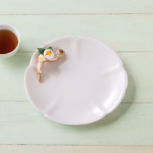 Pink Ru Kiln Style Tea Cup Mat Chinese Traditional Style Lipan Tea Ceremony Accessories Yangliyu Tea Tray Mat Tea Lovers