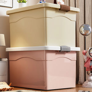 Extra Large Capacity Plastic Storage Box for Clothes Toys Quilts Home Use Organizing Box Nordic Style with Wheels for All Ages