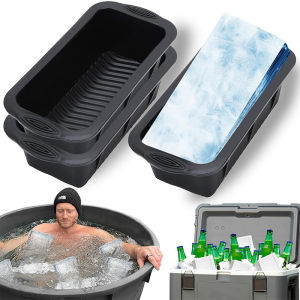 LMETJMA Extra Large Ice Block Mold For Ice Bath Tub Silicone Ice Cube Tray Mold Reusable Ice Cube Mold For Cold Plunge Tub JT245