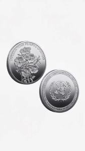 Đồng Xu Lưu Niệm Mạ Bạc 1 Ounce Huy Chương Hòa Bình Thế Giới Liên Hợp Quốc Đồ Sưu Tầm Bằng Kim Loại Phong Cách Hiện Đại Đồng Xu Yêu Nước Từ Trung Quốc Đại Lục