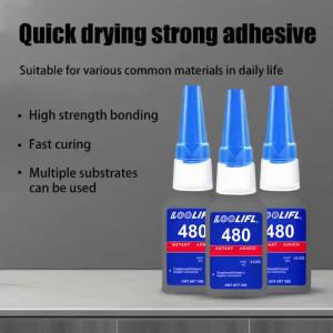 480 Black Rubber Glue Super Strong Adhesive for 10 Seconds Used for Tire Repair Black Object Repair and 'Black Integration'