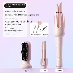 MinHuang | Auto Large Curl Ion Straightener Comb
