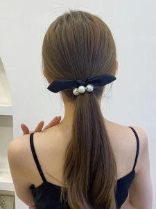 ยางรัดผมผูกโบว์ผีเสื้อแบบเรียบง่ายสำหรับเด็กและเยาวชน ยางรัดผมผ้าสไตล์เจ้าหญิง ยางรัดผมที่ใช้งานได้หลากหลายสำหรับผู้หญิง