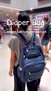BABYGO Inc Harley Backpack Diaper Bag / Tas Gandong Organizer Barang Perlengkapan Bayi / BABY GO