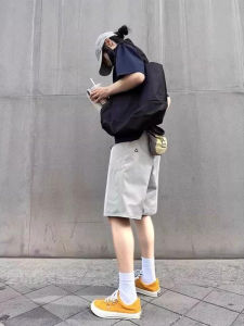 Quần Short Nam Nhanh Khô Nhanh American Sandstone Phong Cách Mỹ Mùa Hè Mỏng Thường Ngày Thể Thao Ngoài Trời Quần Dài Năm Điểm Thẳng