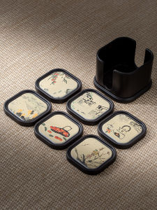 Bakelite Absorbent Tea Mat Coaster Teacup Mat Tea Ceremony Kombucha Cup Saucer Saucer Oven Mitts Classy Tea Utensils