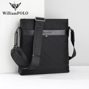 WILLIAMPOLO | Mens Business Large Capacity Crossbody Bag