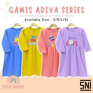 DRESS GAMIS ANAK USIA 2 - 8 TAHUN \"ADIVA EDITION\" / DRESS GAMIS ANAK PEREMPUAN KELFI