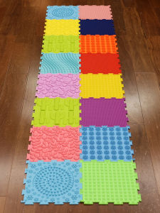 Multifunctional Sensory Tactile Pad Finger Pressure Board Silicone Massage Pad Childrens Sensory Integration Trainer Soft Pressure Board Foot