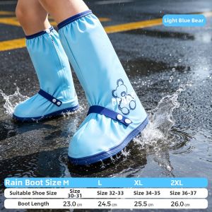 Waterproof Non-slip Thick Wear-resistant School Rain Boots Shoes Cover