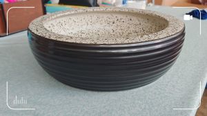 KOEN HANDMADE DESIGNER ART BASIN CERAMIC (DRUM TYPE) 410mm(D) x 140mm (H)