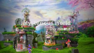 [BẢN QUỐC TẾ TIẾNG ANH] Mô hình nhà DIY Doll House Robotime Mysterious World DS001 - DS004 Glass Miniature Kèm Bộ dụng cụ và Keo dán