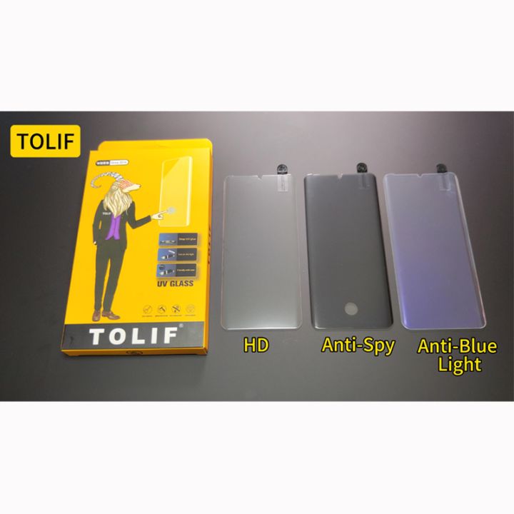 TOLIF Mobile Accessories Anti Blue Light Screen Protector UV Tempered Glass for OnePlus 12 11 10 9 8 Oneplus11 Oneplus9 Oneplus8 Pro Plus Anti Fingerprint Full Cover Film Shockproof