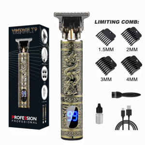 Máy Cạo Râu Điện T9 Cho Nam Giới Màn Hình LCD Lưỡi Dao Thép Không Gỉ 0mm Máy Cạo Râu Sạc Được Cạo Ướt/Khô Tiện Dụng Khi Đi Du Lịch