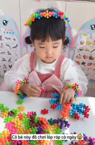 Đồ chơi xếp hình hoa mai 3D mô hình lắp ráp hoa tuyết cho bé