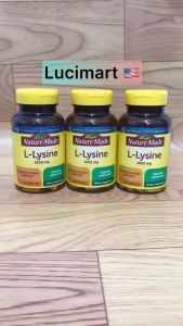 Viên uống L-lysine 1000mg Nature Made hũ 60 viên [Hàng Mỹ]