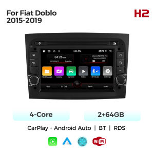 NaviFly 2+64GB MN Android 15 Multimedia Player For 7 Inch Fiat Doblo 2015‑2019 Wireless CarPlay BT GPS WIFI Car Radio Receiver