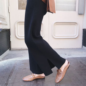 Extra Large Size Men Women French Style Draped Wide Leg Pants Autumn Winter High Waist Straight Cut Nine Points Trendy Trousers