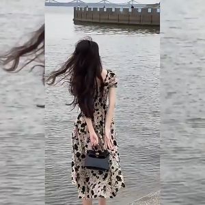 ชุดเดรส ชุดดอกไม้ เดรสแขนพอง หวานและอ่อนโยน (ชุดเดรส ชุดดอกไม้ เดรสแขนพอง หวานและอ่อนโยน)