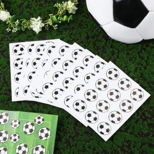 24/60pcs Soccer Stickers Football Party Favors Gift Bag Sealing Sticker for Boys Girls Prizes Kids Sports Party Decorations