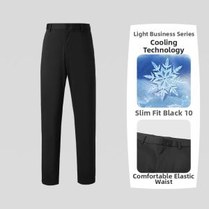 HLA | Light Business Wrinkle-Free Straight Fit Formal Pants Lycell Blend